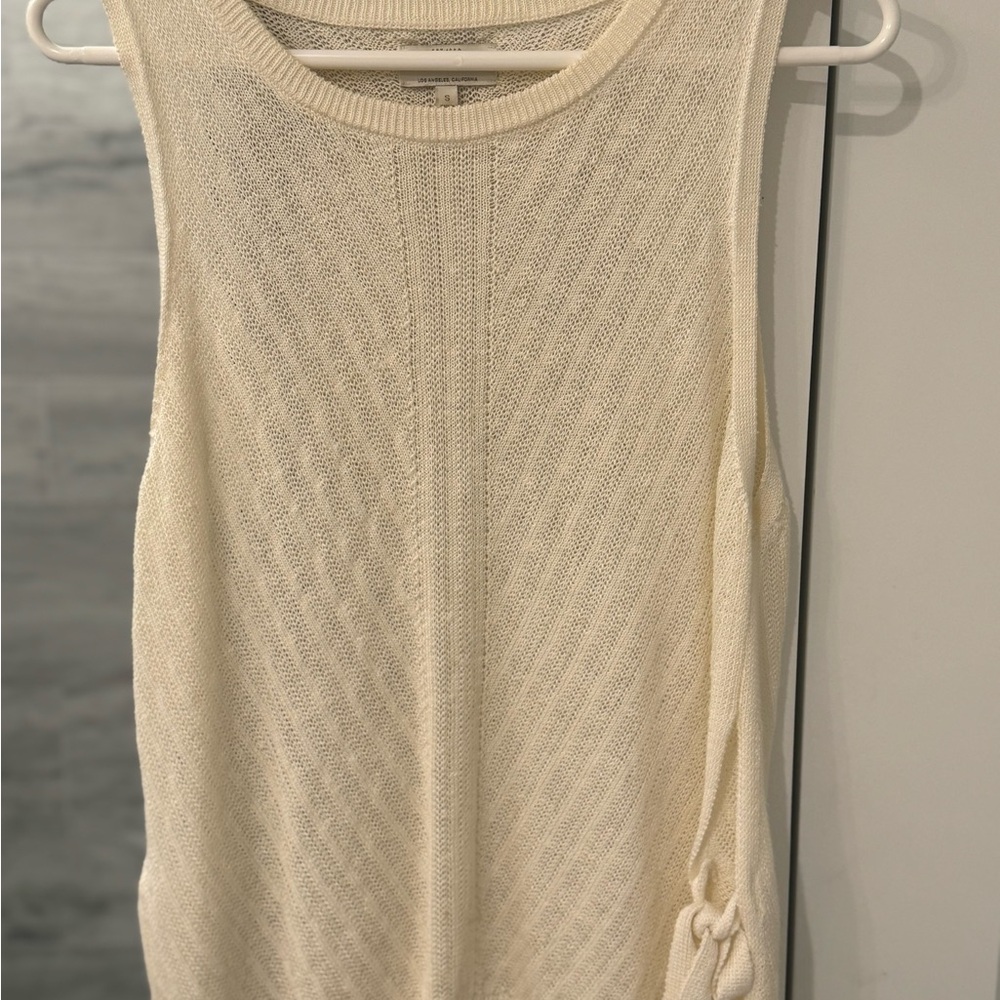 Lucky Brand Cream Knit Tank Top